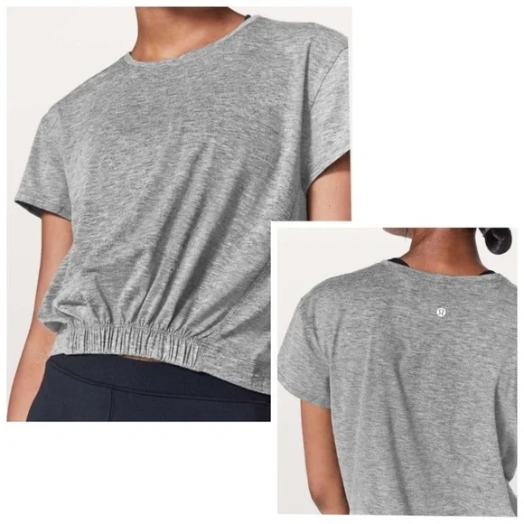 Lululemon Short Notice Crop Tee - Picture 1 of 7